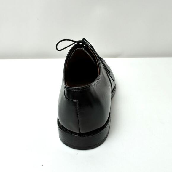 Men's Allen Edmonds Park Avenue Black Leather Cap-Toe Oxford Shoes - Size 11.5D - Picture 4 of 15